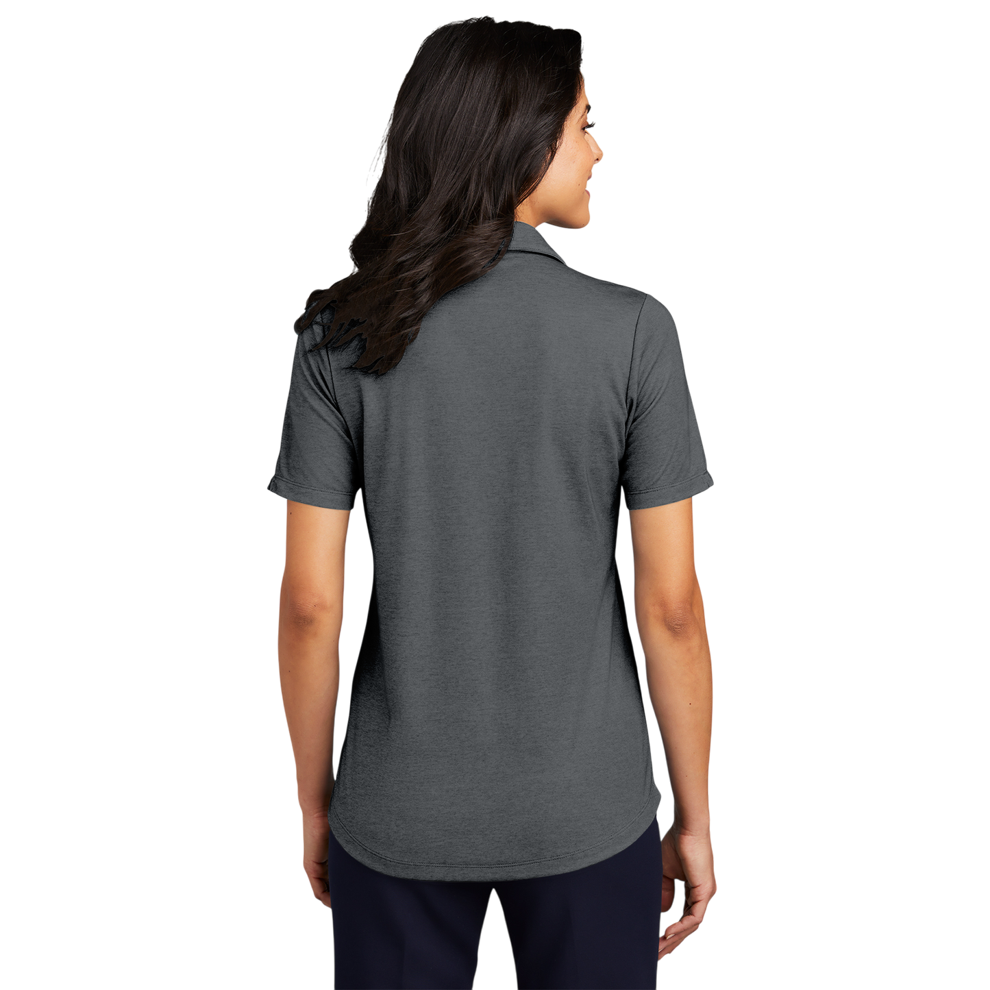 Charcoal Ladies Polo