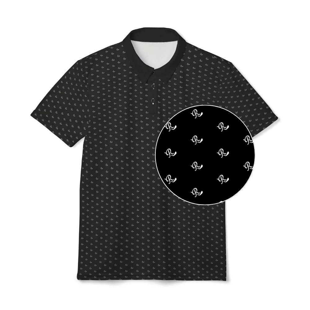 Midnight Pattern Golf Polo