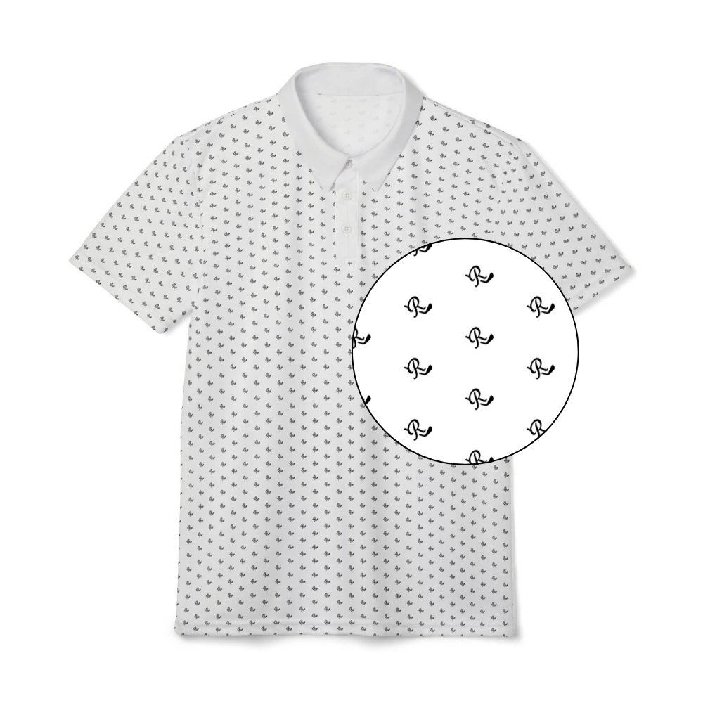 Snow Pattern Golf Polo